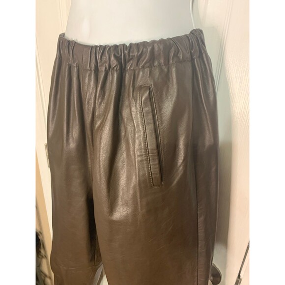 Vintage 90s Cedars Women’s Brown Leather High Waist Pants - M - EUC - Picture 4 of 8